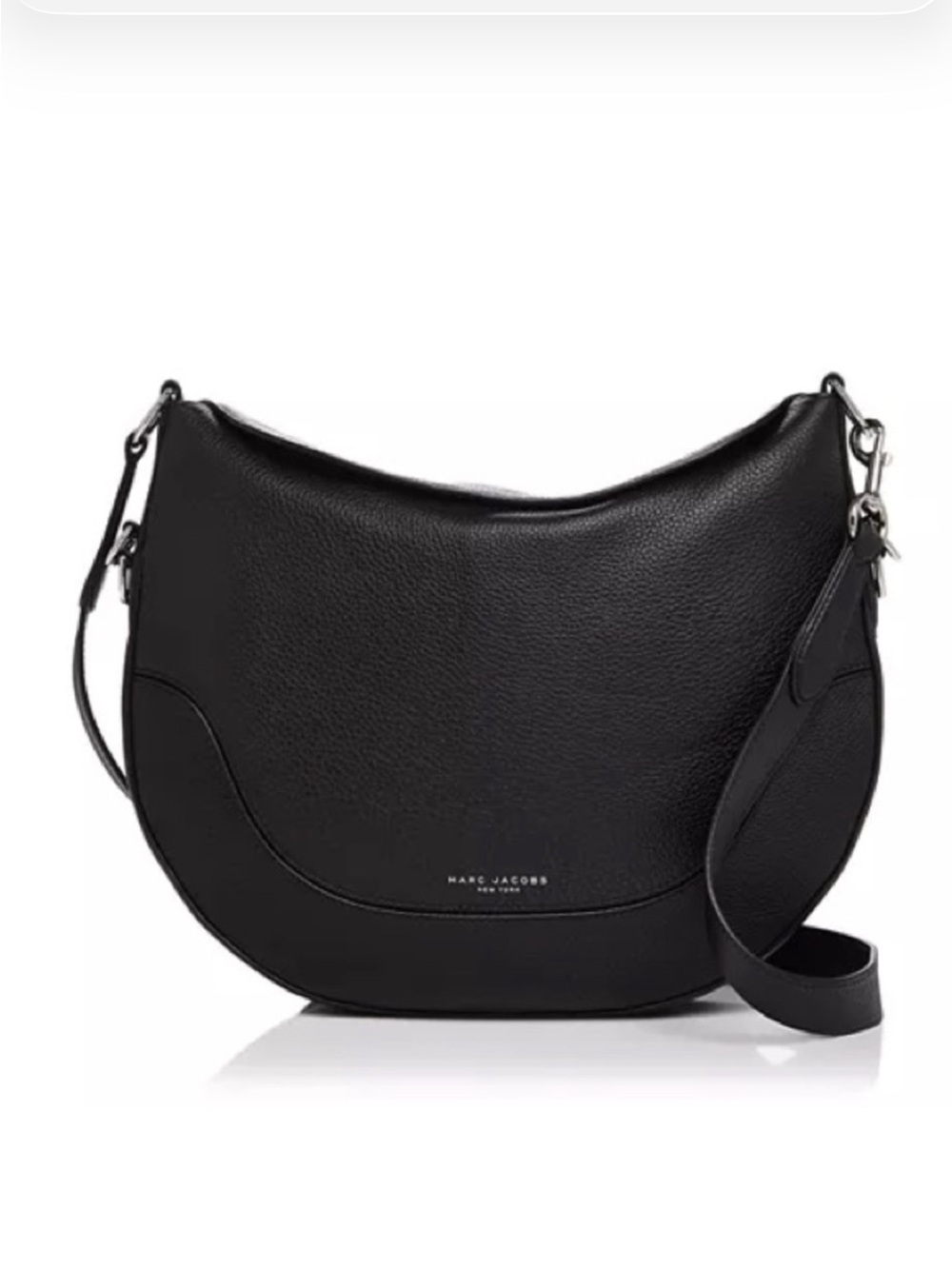 Marc Jacobs Drifter Black Pebbled Leather 2-Way Hobo Crossbody Shoulder Bag